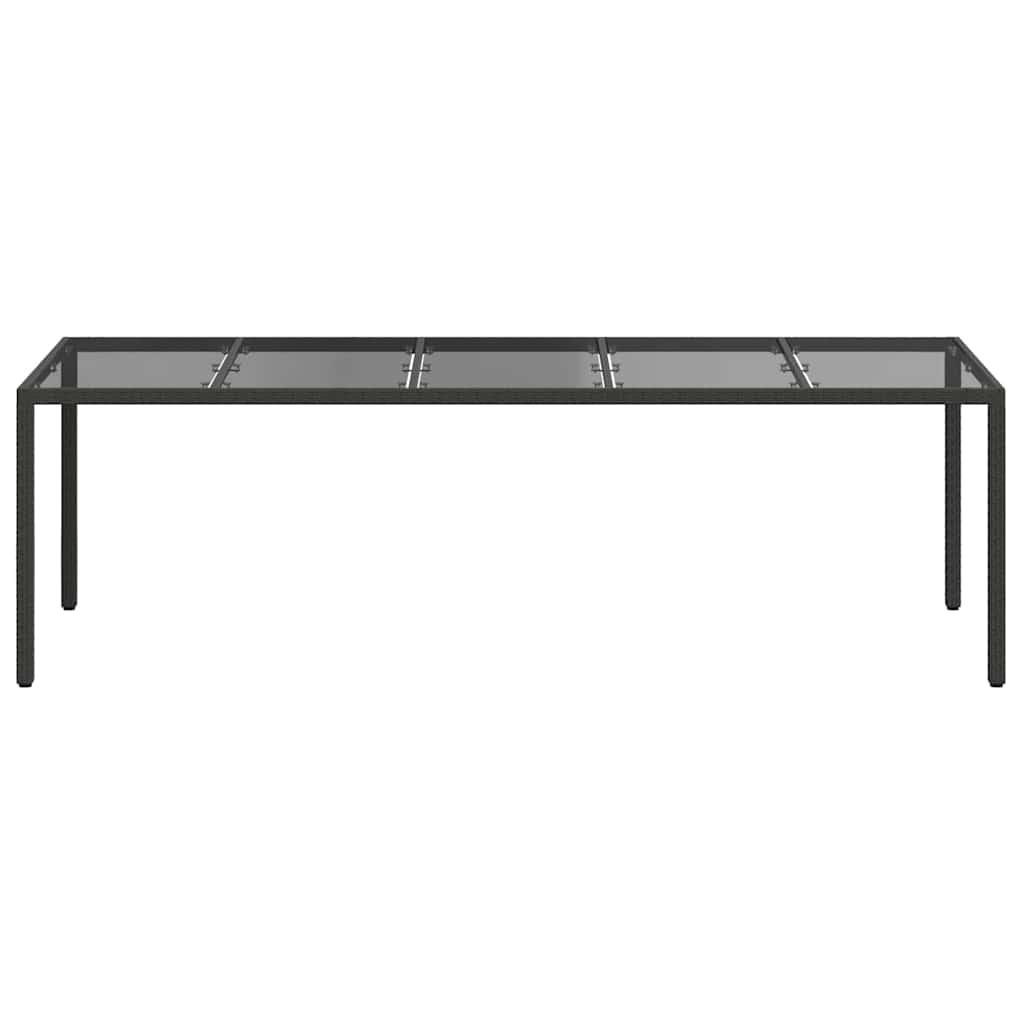 Tavolo da Giardino Nero Puro polyrattan