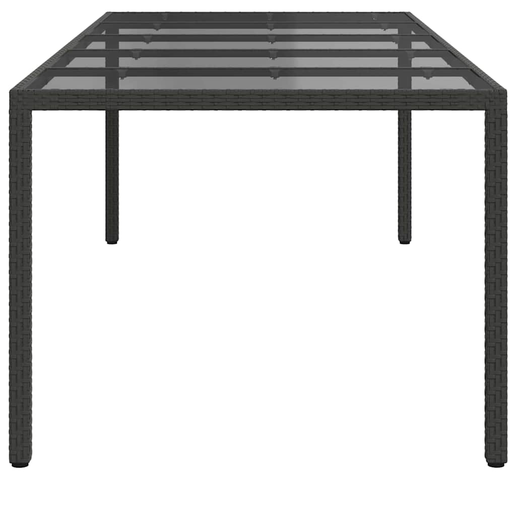 Tavolo da Giardino Nero Puro polyrattan