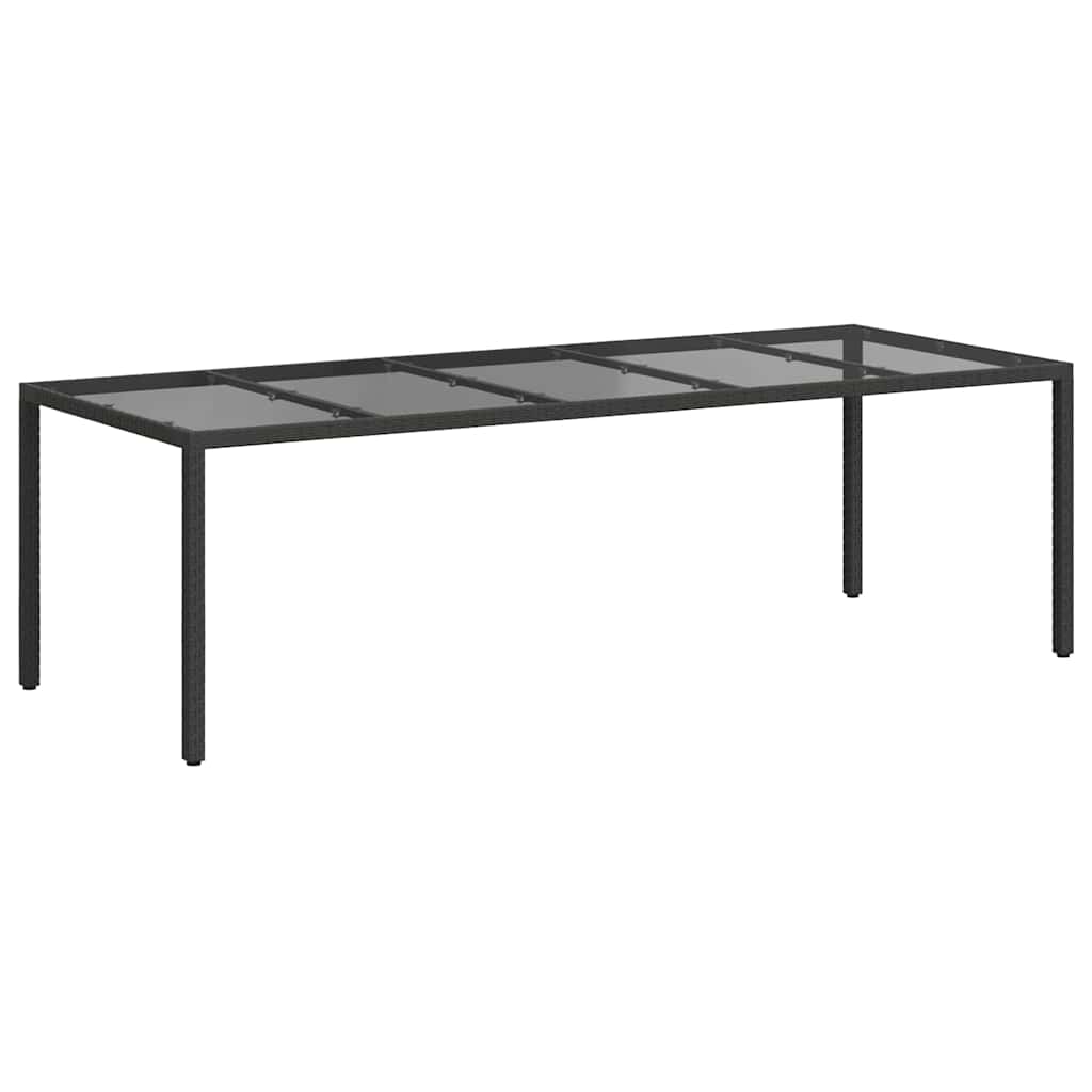 Tavolo da Giardino Nero Puro polyrattan