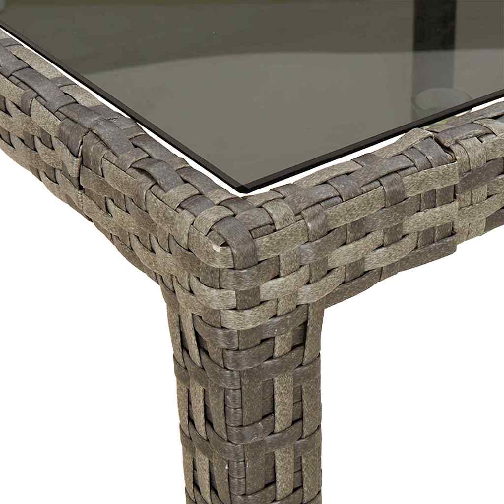 Tavolo da Giardino Grigio polyrattan