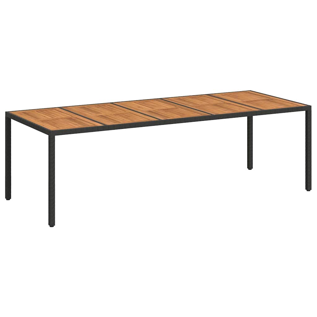 Tavolo da Giardino Nero polyrattan