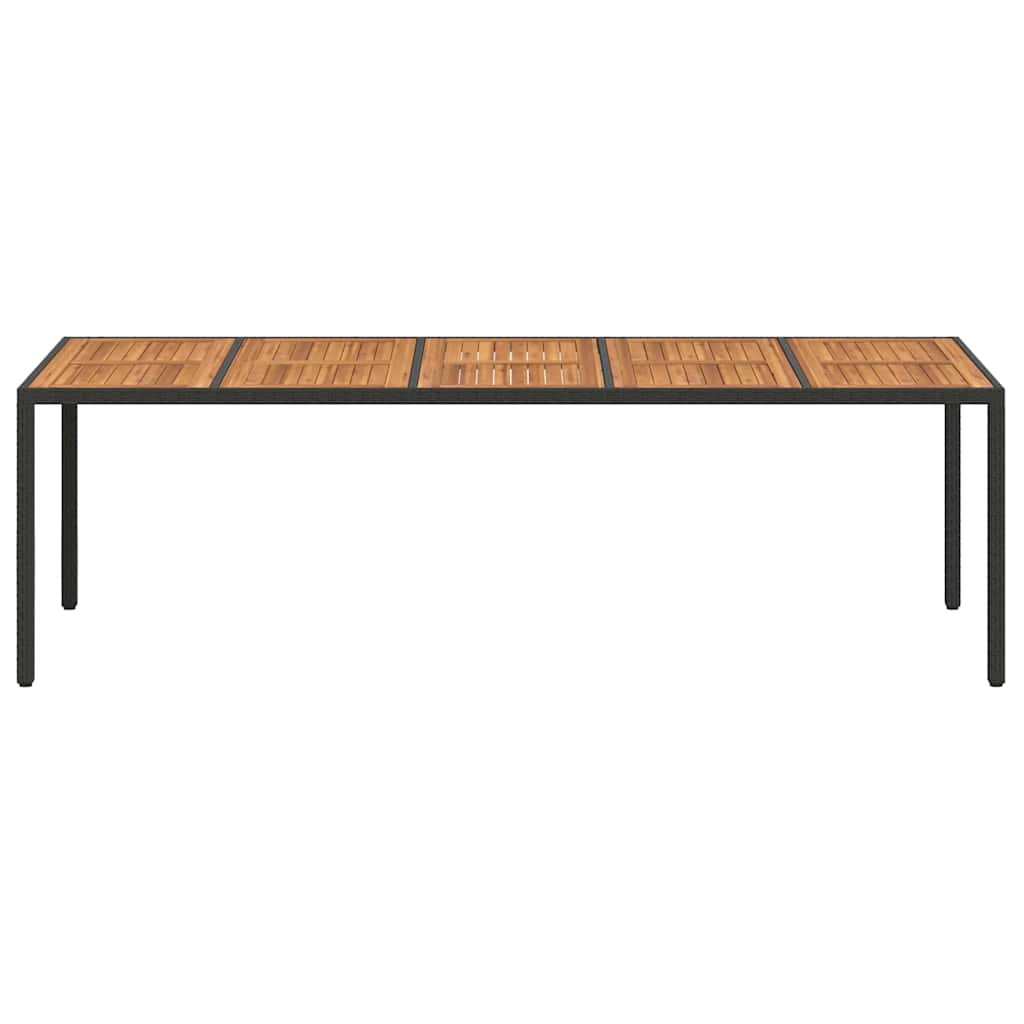 Tavolo da Giardino Nero polyrattan