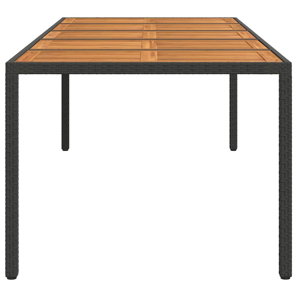 Tavolo da Giardino Nero polyrattan
