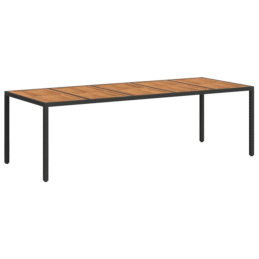 Tavolo da Giardino Nero polyrattan
