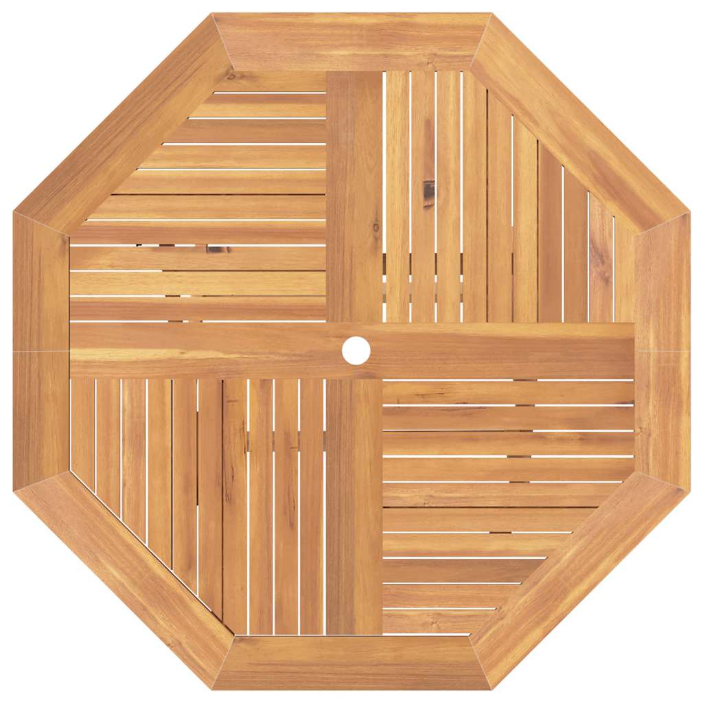 Tavolo da Giardino Pieghevole Grigio 110x110x75cm Massello Teak