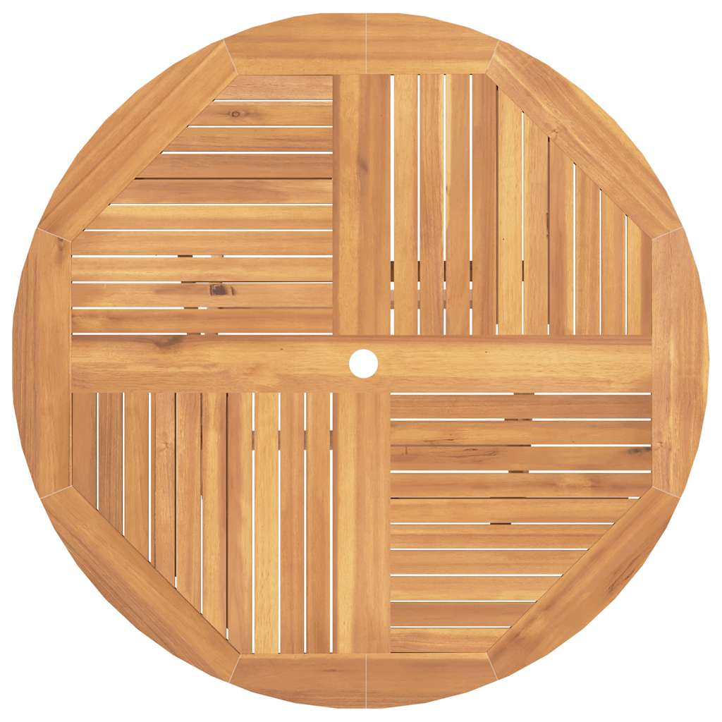 Tavolo da Giardino Pieghevole Ø110x75 cm Legno Massello di Teak