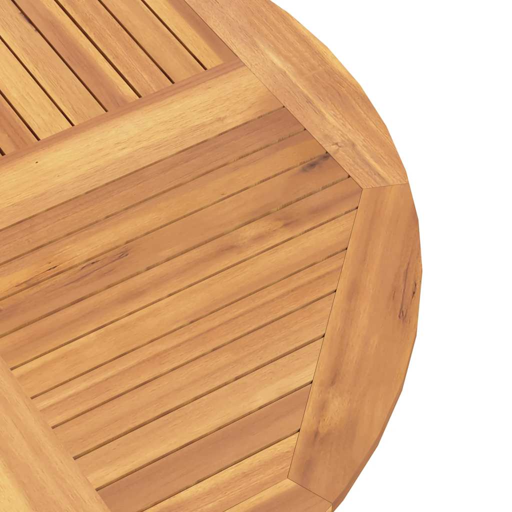 Tavolo da Giardino Pieghevole Ø110x75 cm Legno Massello di Teak