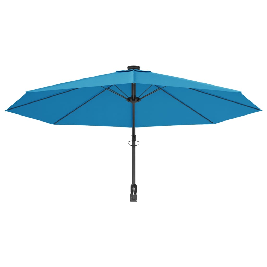 Ombrellone a Parete Blu Mare 290 cm