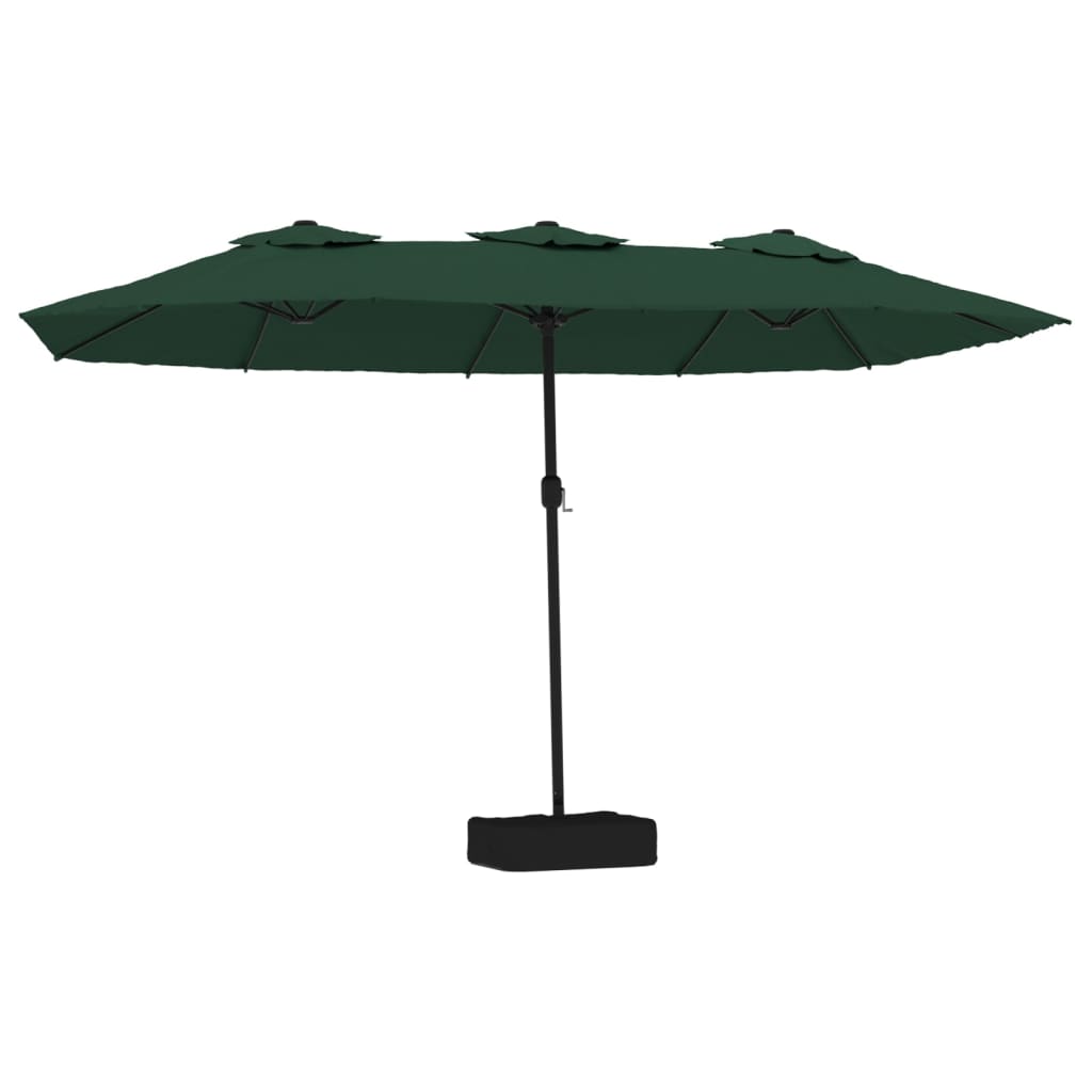 Ombrellone a Doppia Testa Verde 449x265 cm