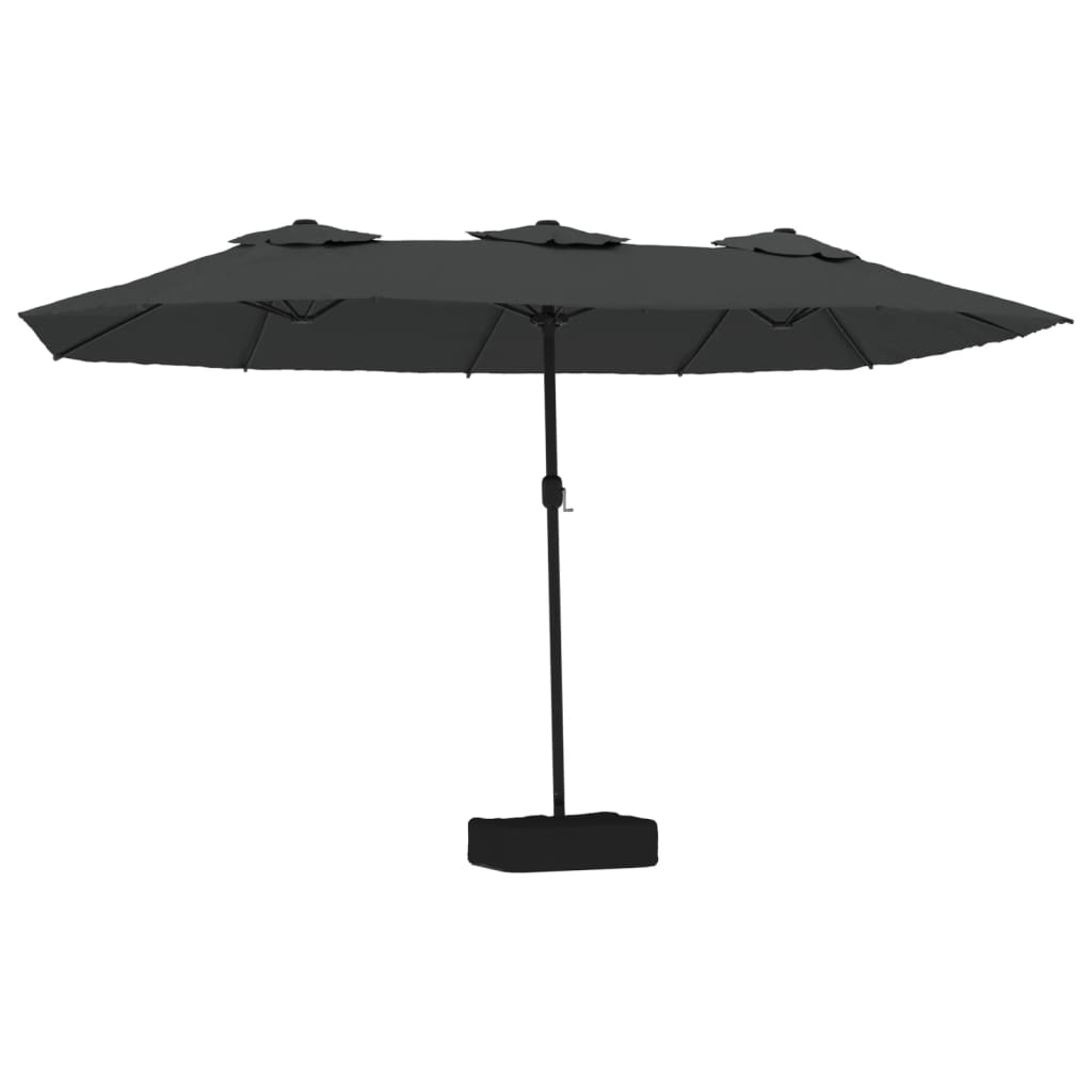 Ombrellone a Doppia Testa Antracite 449x265 cm