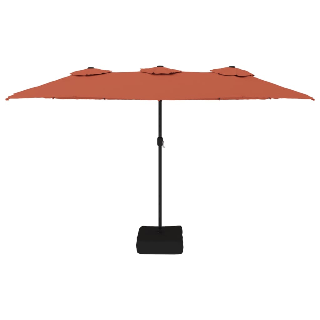 Ombrellone a Doppia Testa Terracotta 449x265 cm