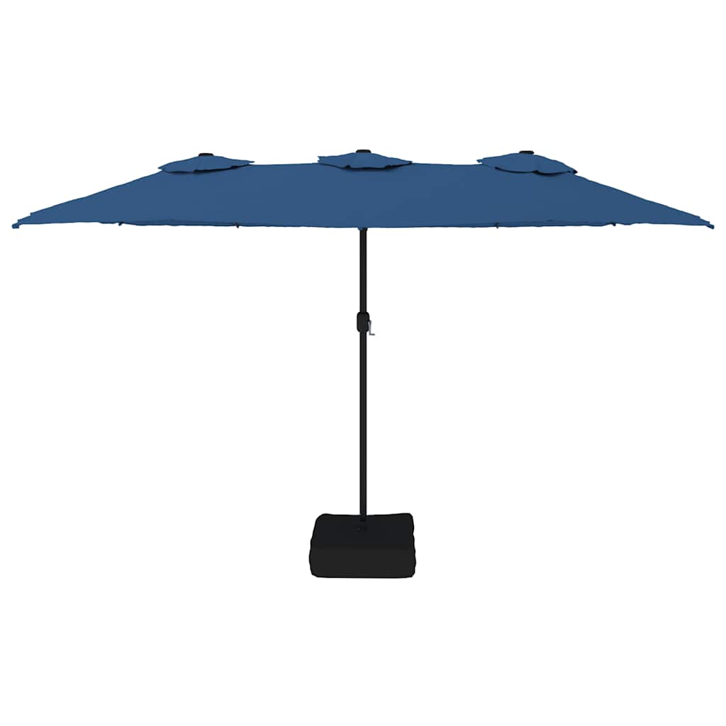 Ombrellone a Doppia Testa Azzurro 449x265 cm