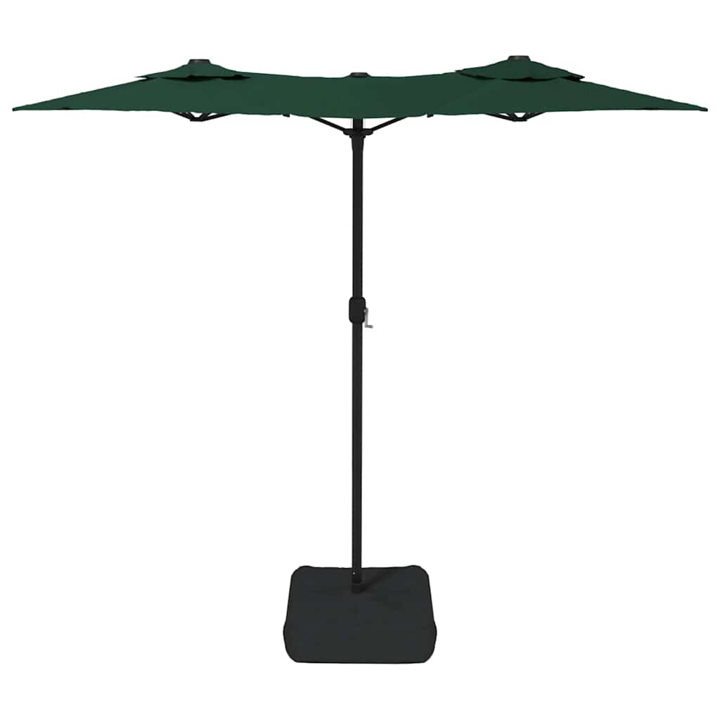 Ombrellone a Doppia Testa con LED Verde 316x145 cm
