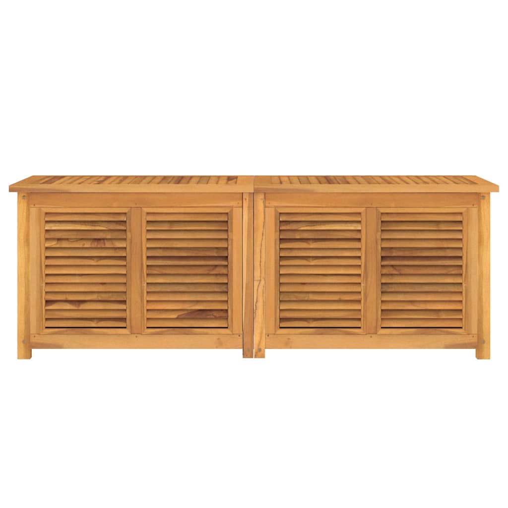 Contenitore Giardino con Borsa 150x50x55 cm Legno Massello Teak