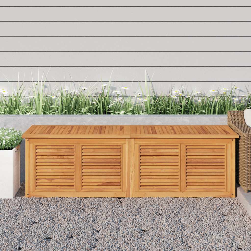 Contenitore Giardino con Borsa 175x50x55 cm Legno Massello Teak