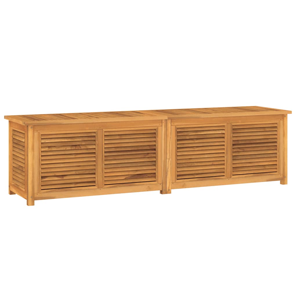 Contenitore Giardino con Borsa 200x50x55 cm Legno Massello Teak