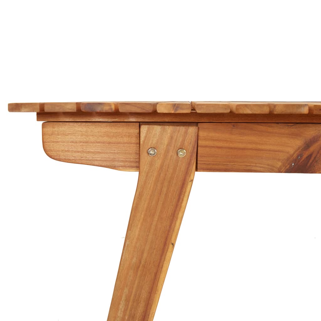 Tavolo da Giardino 200x90x75 cm Legno Massello di Acacia