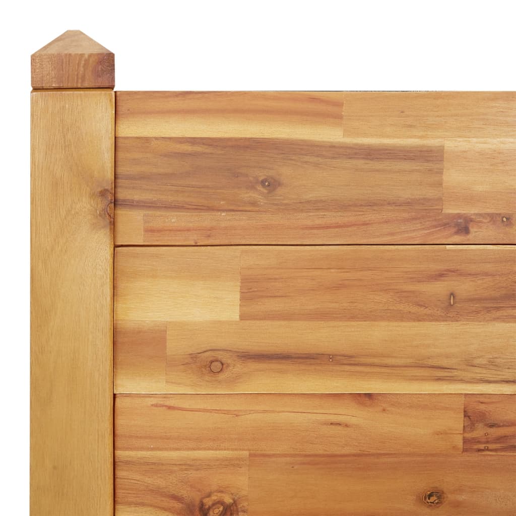 Fioriera Rialzata da Giardino 160x60x84cm Legno Massello Acacia