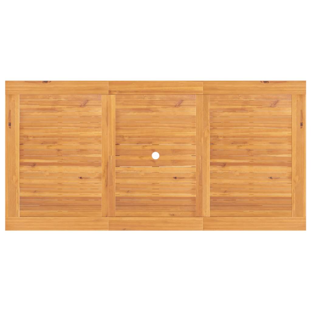 Tavolo Giardino Estensibile 110-160x80x75cm Legno Massello Teak