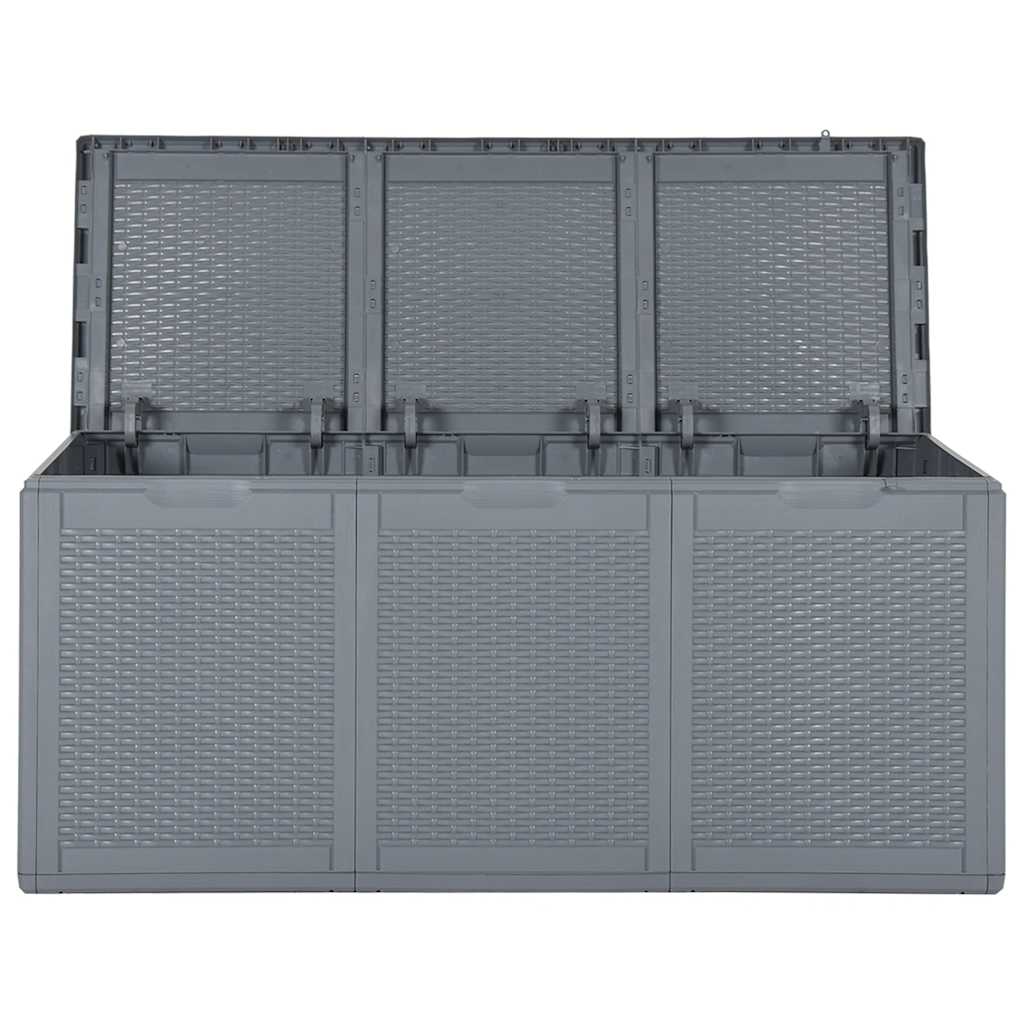 Contenitore da Giardino Grigio in Rattan PP 270 L