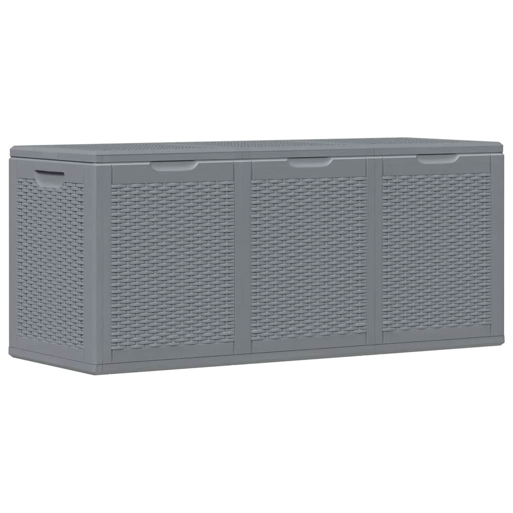 Contenitore da Giardino Grigio in Rattan PP 270 L