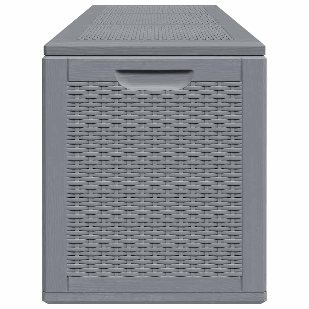 Contenitore da Giardino Grigio in Rattan PP 270 L