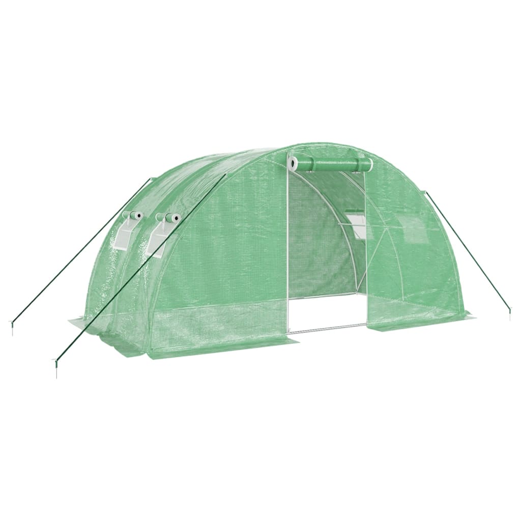 Serra con Telaio in Acciaio Verde 8 m² 4x2x2 m