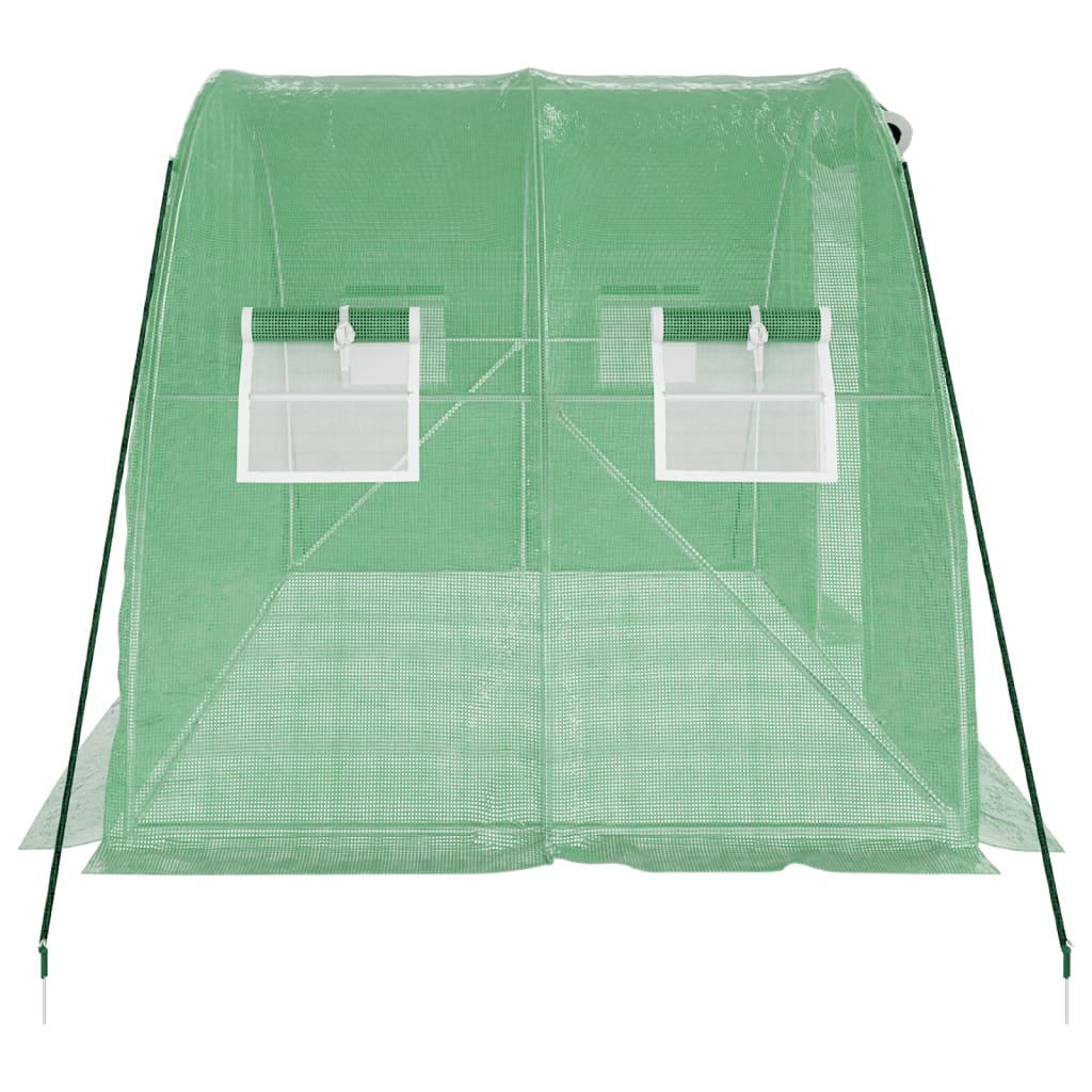 Serra con Telaio in Acciaio Verde 8 m² 4x2x2 m