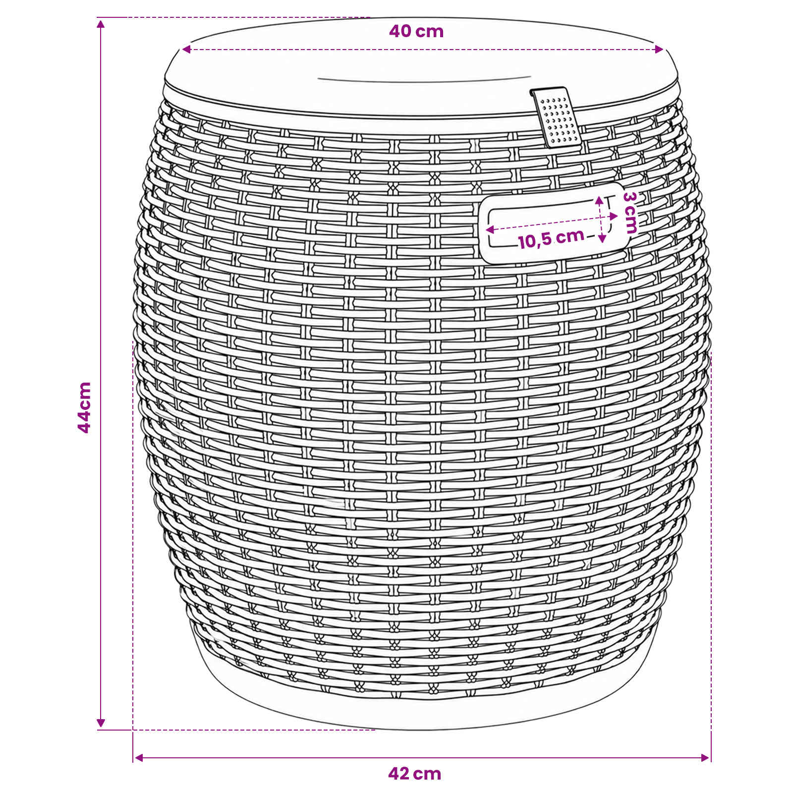 Contenitore da Giardino 4 in 1 Polipropilene Marrone Chiaro