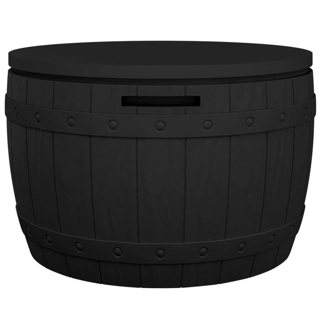 Contenitore da Giardino 3 in 1 in Polipropilene Nero