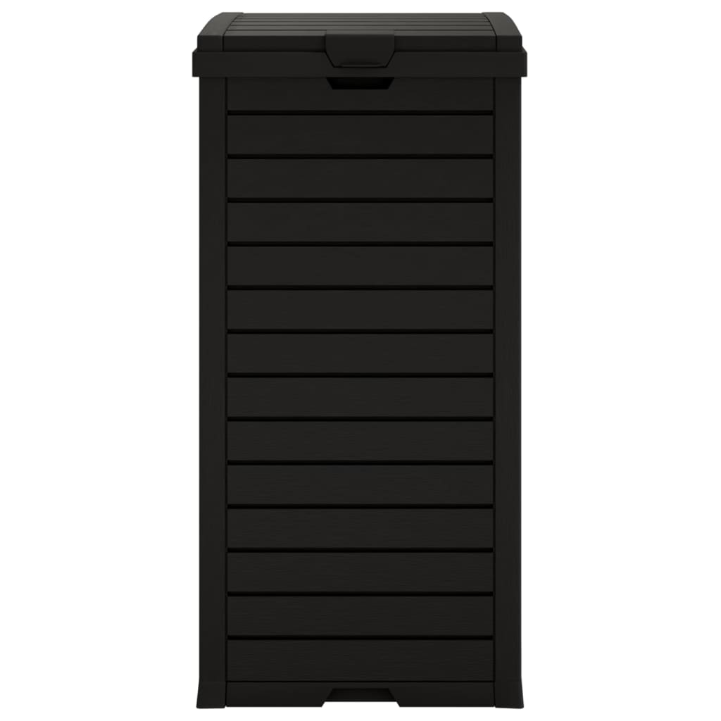 Cestino per Rifiuti da Esterno Nero 41x41x86 cm Polipropilene