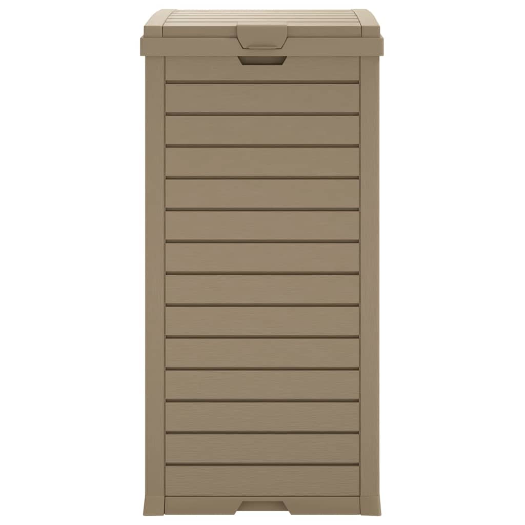 Cestino per Rifiuti da Esterno Marrone 41x41x86cm Polipropilene