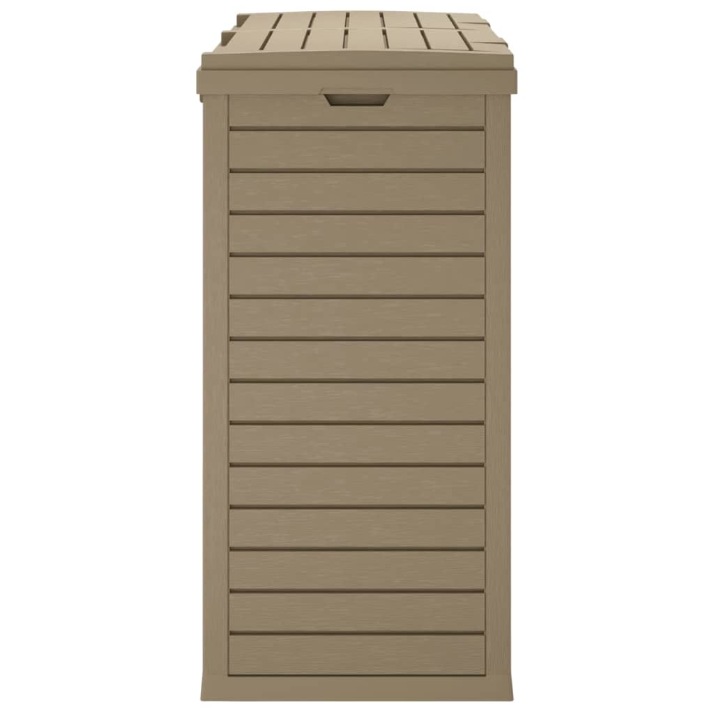 Cestino Rifiuti Esterno Marrone Chiaro 78x41x86cm Polipropilene