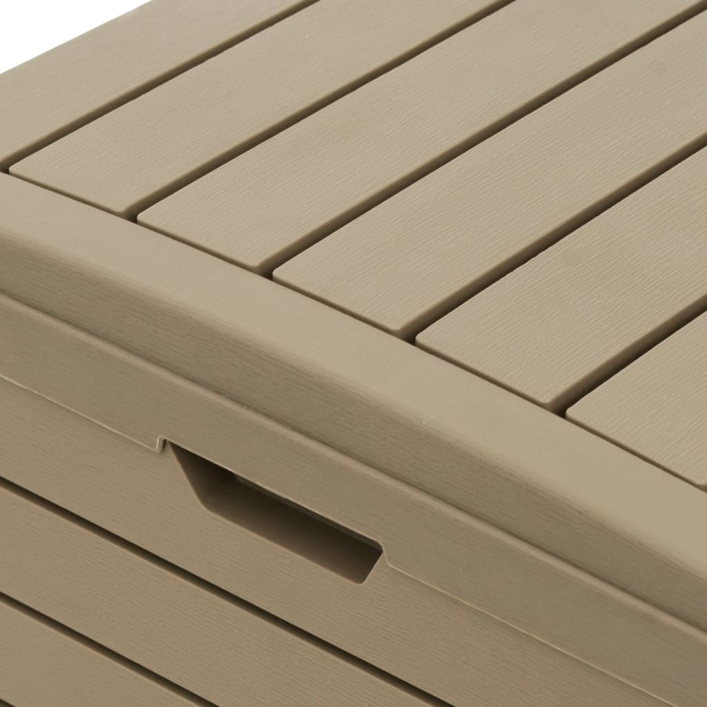Cestino Rifiuti Esterno Marrone Chiaro 78x41x86cm Polipropilene
