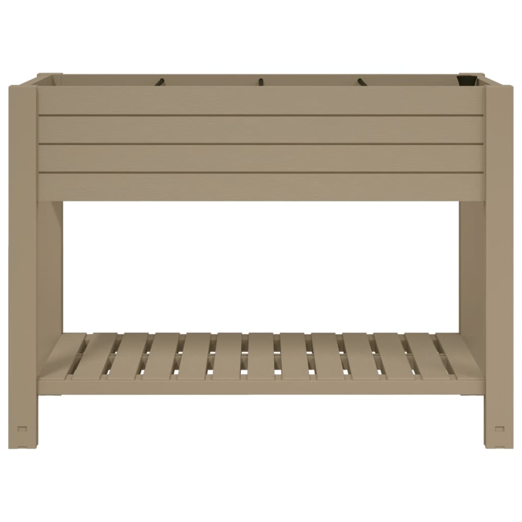 Fioriera da Giardino Marrone Chiaro 110x45x79 cm Polipropilene