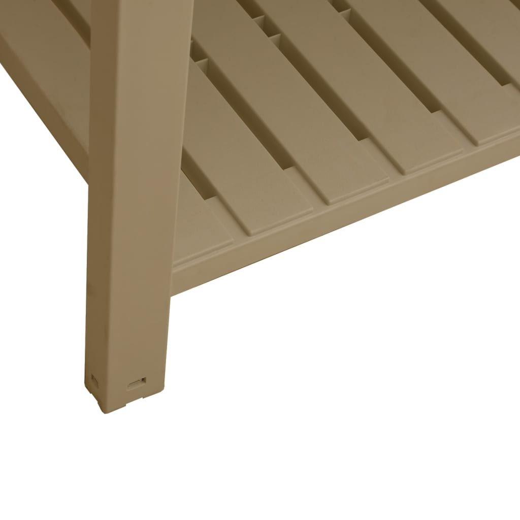 Fioriera da Giardino Marrone Chiaro 110x45x79 cm Polipropilene