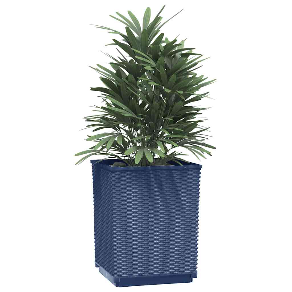 Fioriere 2 pz Grigio Blu 30x30x37 cm in Polipropilene