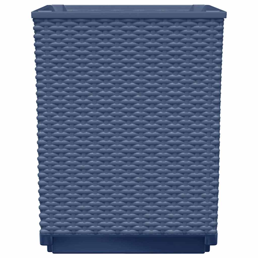 Fioriere 2 pz Grigio Blu 30x30x37 cm in Polipropilene