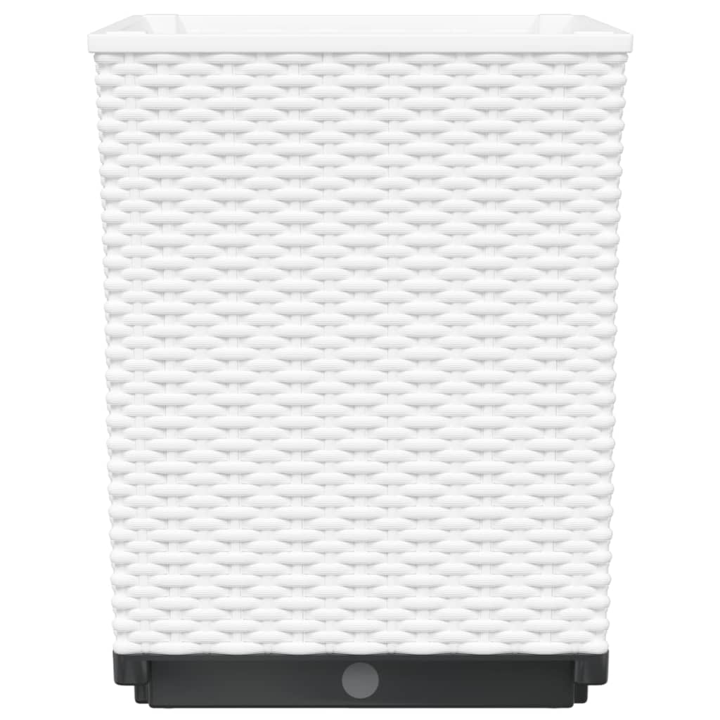 Fioriere 2 pz Bianche 30x30x37 cm in Polipropilene