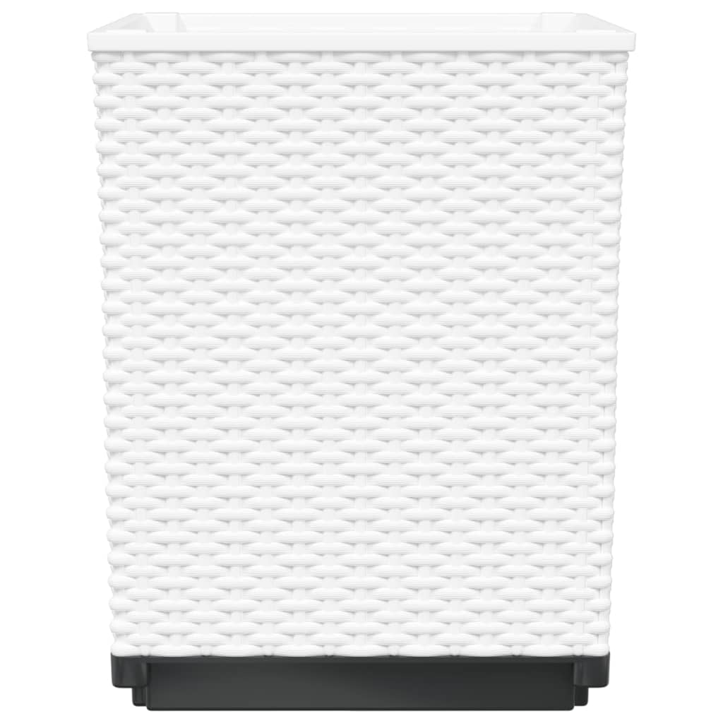 Fioriere 4 pz Bianche 30x30x37 cm in Polipropilene