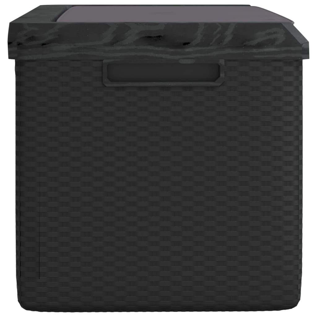 Baule da Giardino con Cuscino Seduta Antracite 350 L in PP