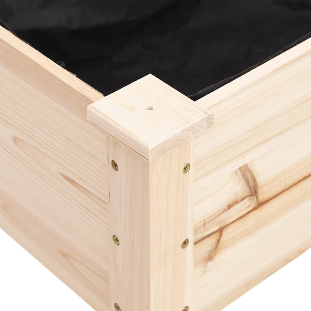 Fioriera con Fodera 161x45x76 cm Legno Massello di Abete
