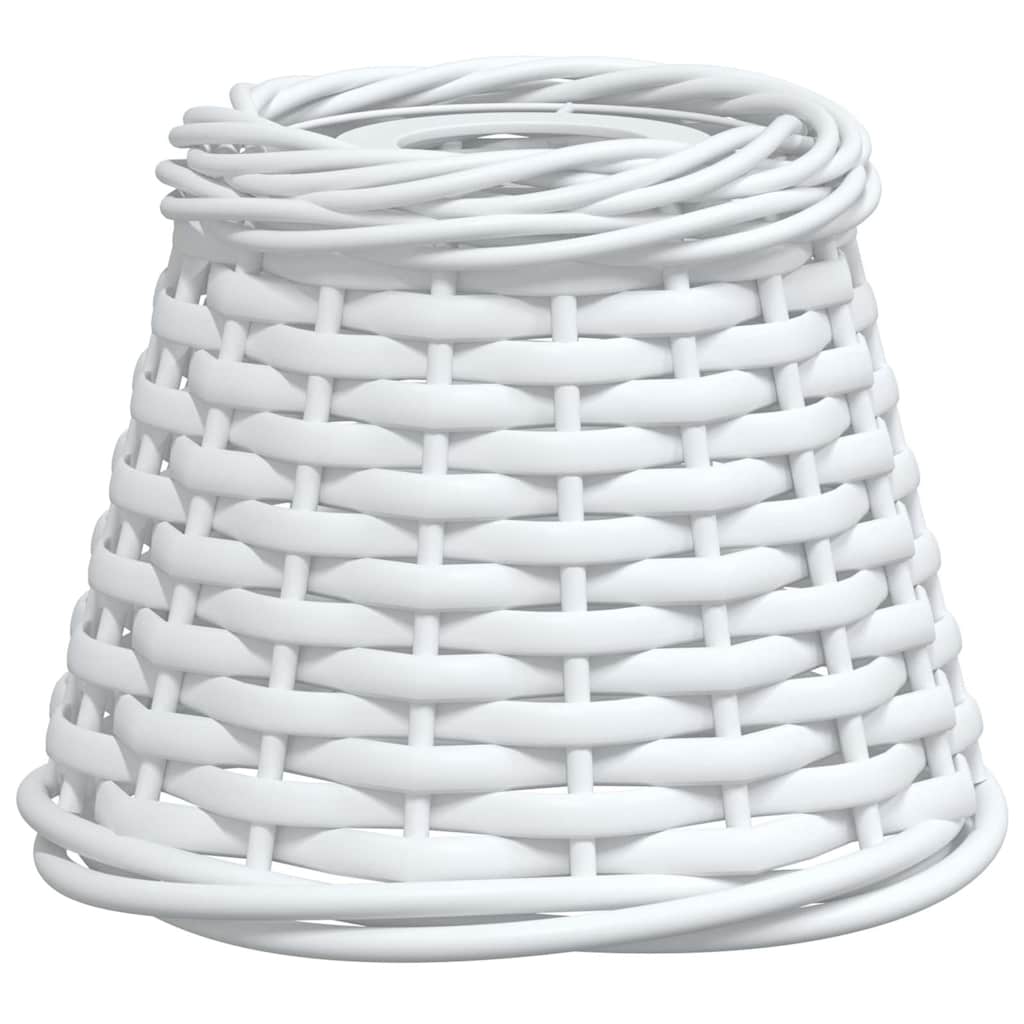 Paralume da Soffitto Bianco Ø15x12 cm in Vimini