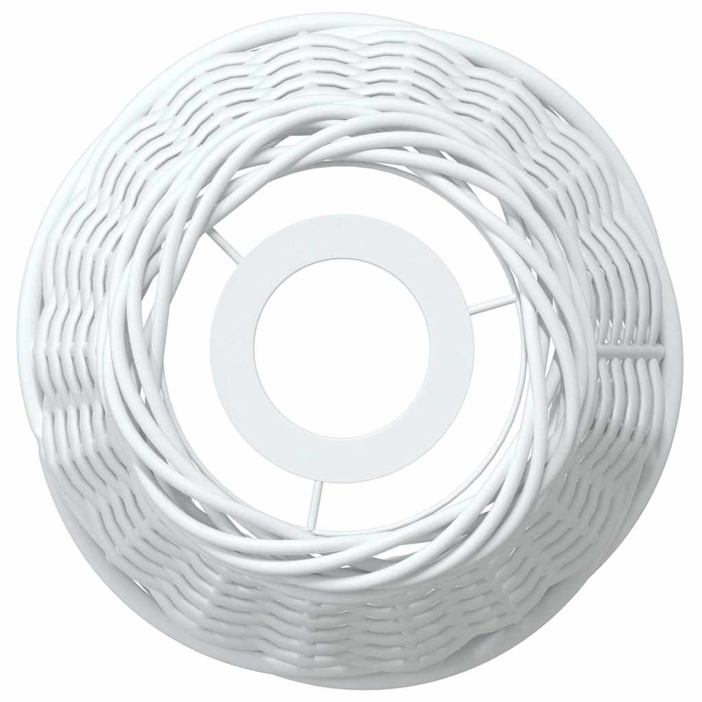 Paralume da Soffitto Bianco Ø15x12 cm in Vimini