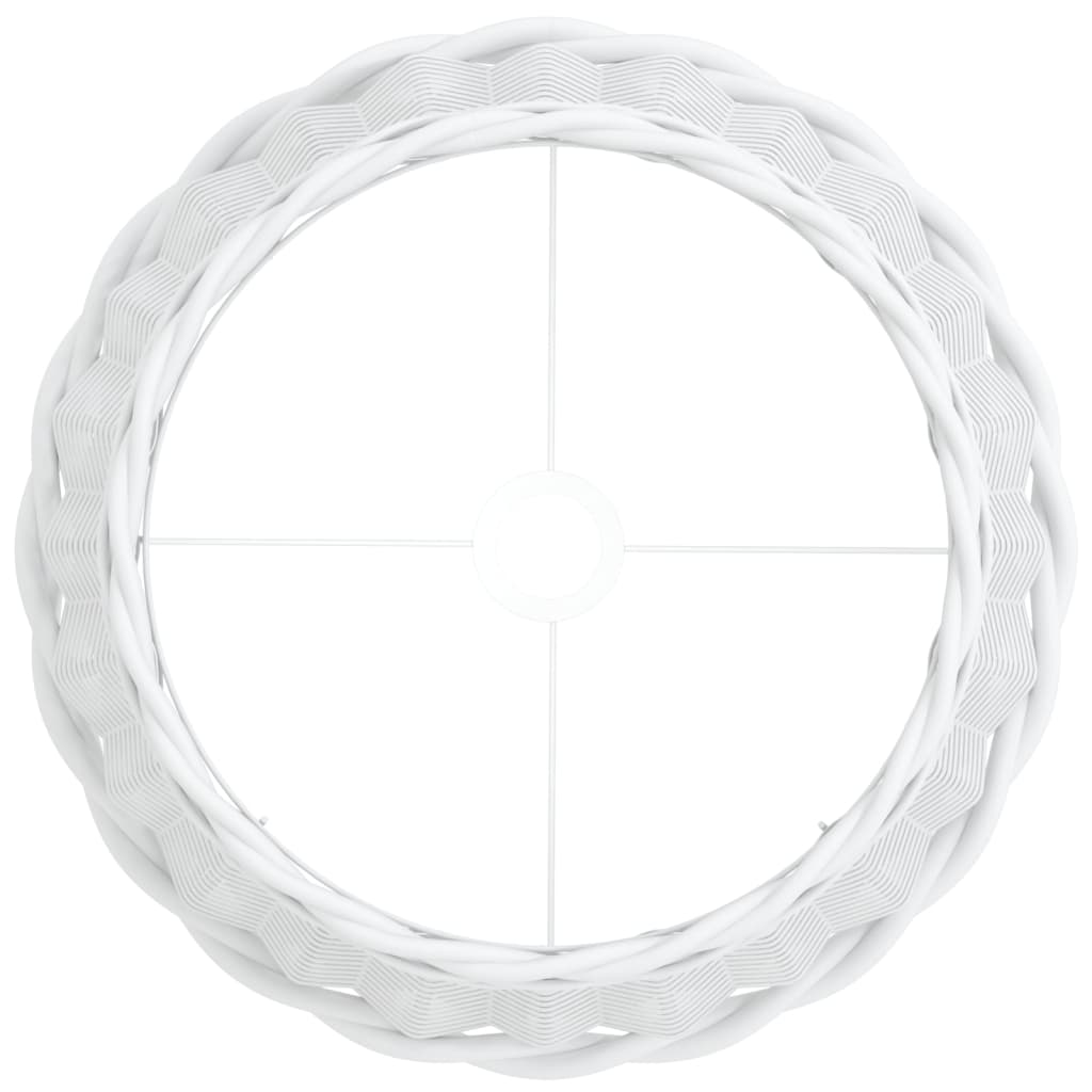 Paralume Bianco Ø40x26 cm in Vimini