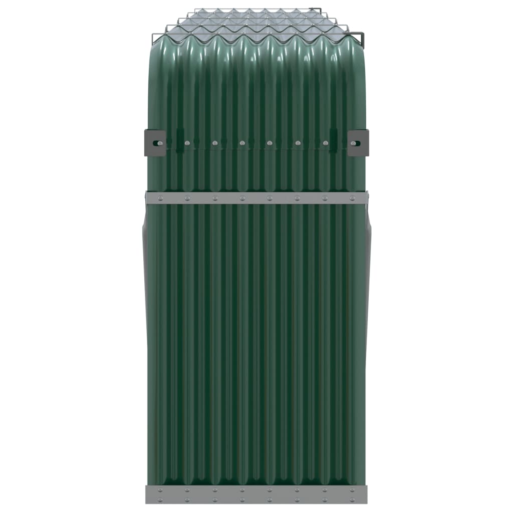 Portalegna Verde 300x45x100 cm Acciaio Zincato