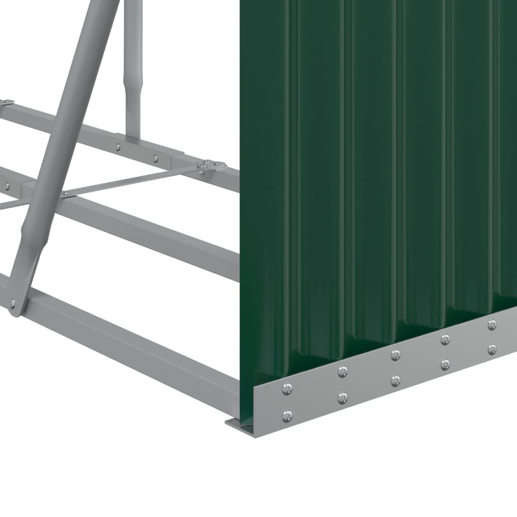 Portalegna Verde 300x45x100 cm Acciaio Zincato