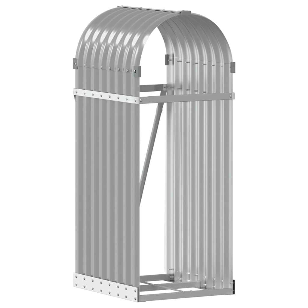 Portaceppi Grigio Chiaro 40x45x100 cm in Acciaio Zincato