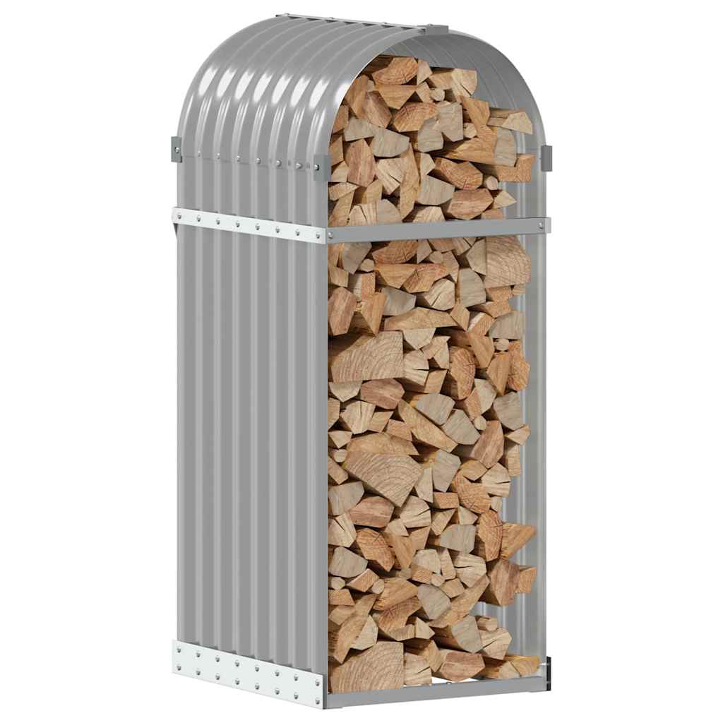 Portaceppi Grigio Chiaro 40x45x100 cm in Acciaio Zincato