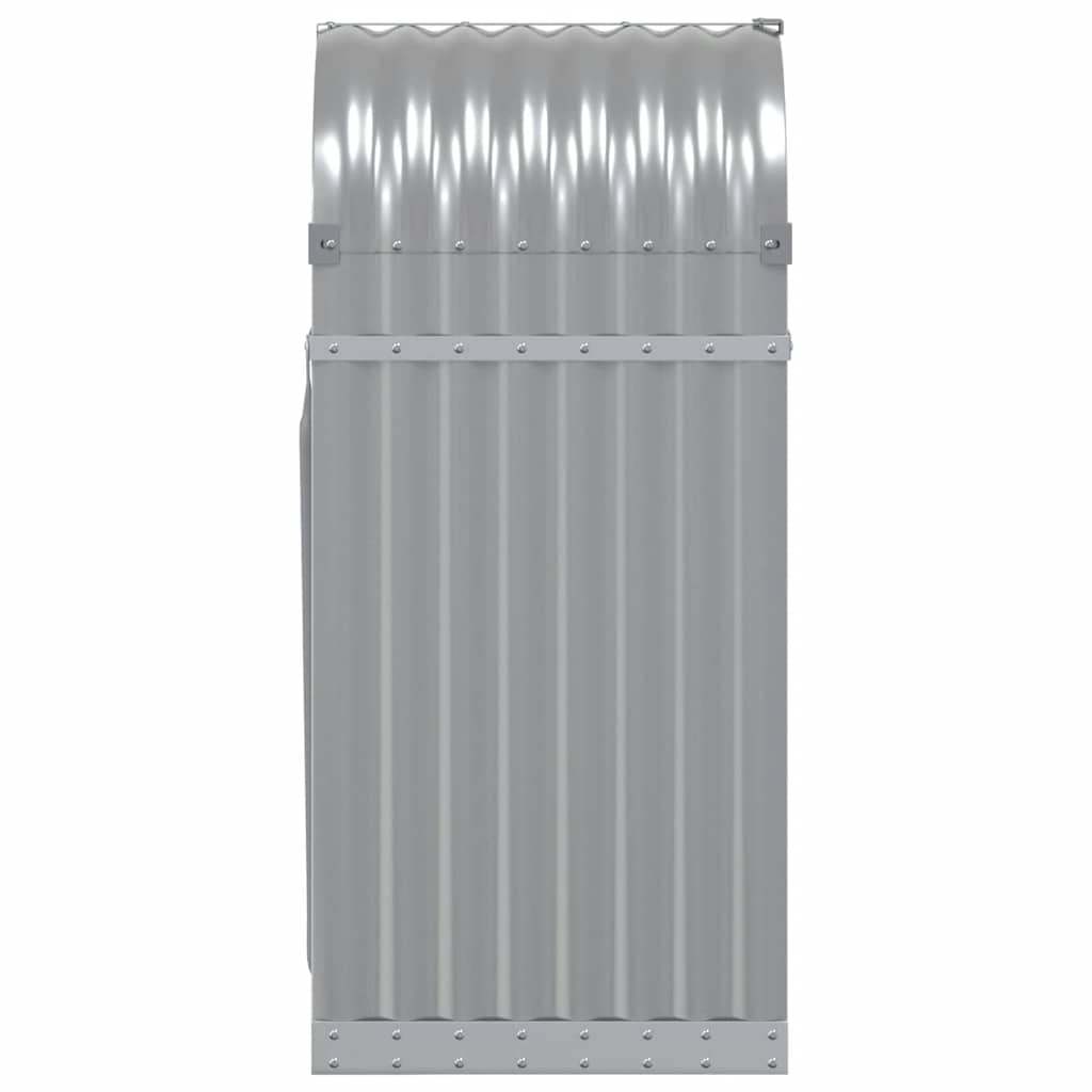 Portaceppi Grigio Chiaro 40x45x100 cm in Acciaio Zincato
